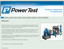 Tablet Screenshot of powertesteurope.com